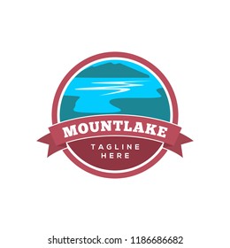 Lake Logo Design Vector