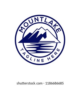 Lake Logo Design Vector