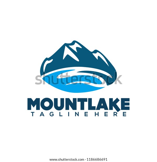 Lake Logo Design Vector Stock Vector (Royalty Free) 1186686691