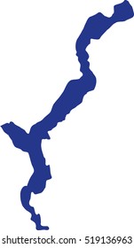 Lake Maggiore silhouette