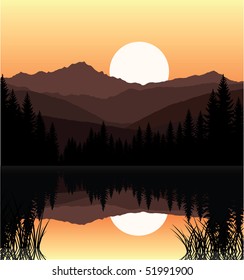 lake in mountains