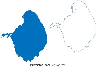 Lake Okeechobee (United States of America, North America, us, usa, Florida) map vector illustration, scribble sketch Florida's Inland Sea map