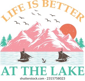 Pack de conception de la sublimation du lac Retro