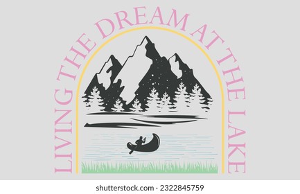 Pack de conceptions de sublimations du lac Retro