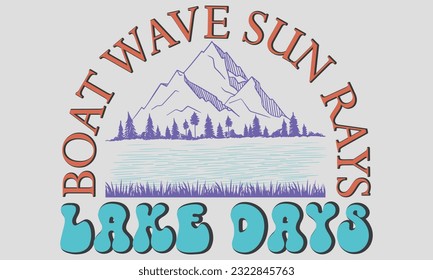 Pack de conceptions de sublimations du lac Retro