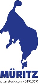 Lake MÃ?Â¼ritzsee silhouette