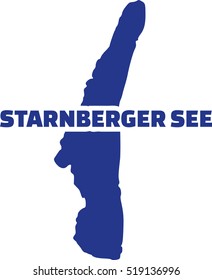 Lake Starnberg silhouette