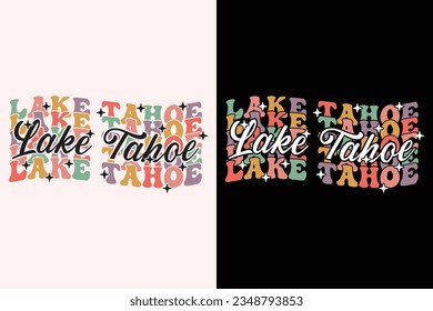 Lake Tahoe EPS t shirt design svg