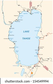 lake tahoe map svg