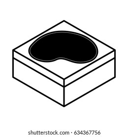lake terrain isometric icon