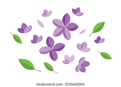 Lake trout animal isolated flat vector illustration on white background