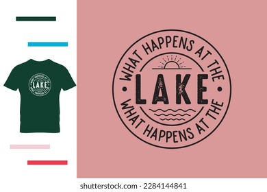 Lake vacation t shirt design