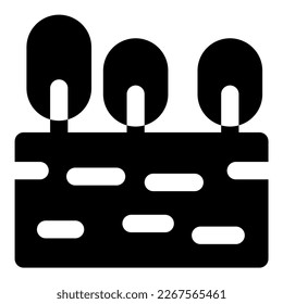 lake vector icon illustration asset
