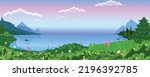 A lake view in the forests that make you feel inner peace. A fascinating sight, some of the beauties nature has to offer. Environment and nature concepts. Panoramic View.