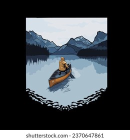 lake view with small boat