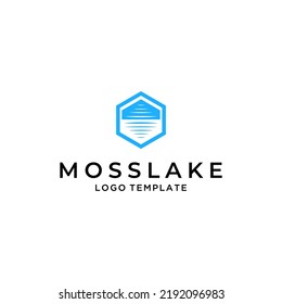 Lake Water Simple Logo Vector Modern Abstract