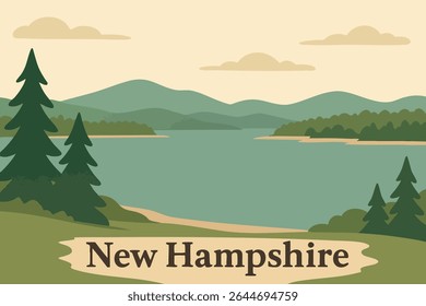 O Lago Winnipesaukee, em New Hampshire, com suas praias tranquilas e águas tranquilas, oferece o refúgio perfeito para relaxar, passeios de barco e aventuras ao ar livre.