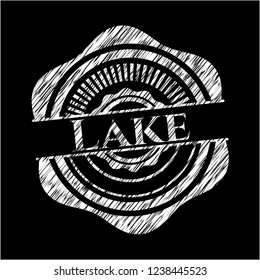 Lake written on a blackboard