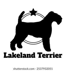 Lakeland Terrier dog silhouette,  dog, dog breeds, logo, vector, silhouette, logo design, animal, illustration, icon, sign, design, black,  symbol, pet