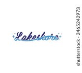 Lakeshore Wave Cleaning service, brand text business modern design template, suitable for your company