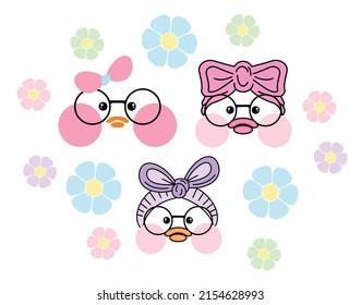 lalafanfan duck popular toy vector design