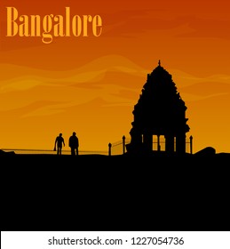 Lalbagh bangalore vector