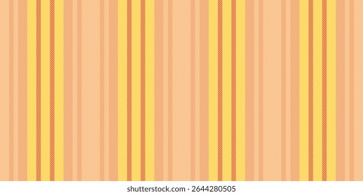 Lalftone stripe linhas têxteis, personalizável vetor textura sem emenda. Plano de fundo de tela de padrão Keminine vertical em cor âmbar e vermelho paleta.