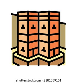 lalibela africa historical construction color icon vector. lalibela africa historical construction sign. isolated symbol illustration