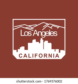 LA,Los Angeles California.vintage and typography design in vector illustration.clothing,apparel and other uses.Eps10