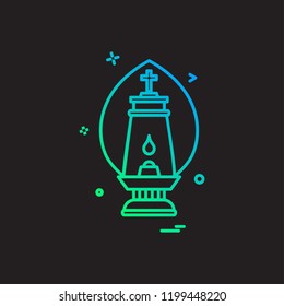 lalten lamp light icon vector design