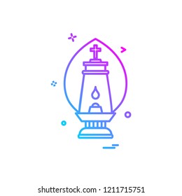 lalten lamp light icon vector design