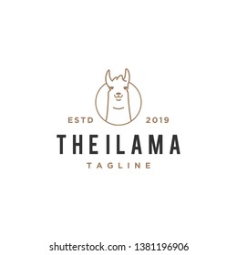 lama head line logo design