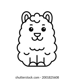 Lama icon. Icon design. Template elements