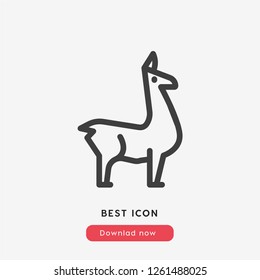 lama icon vector