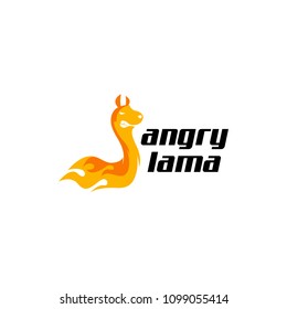 Lama logo template. Animal logo template