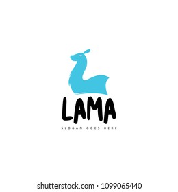 Lama logo template. Animal logo template