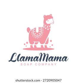 Lama Premium Vektor Logo Design