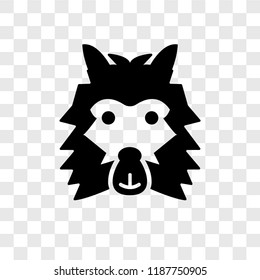 Lama vector icon isolated on transparent background, Lama transparency logo concept