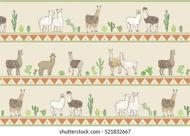 lama vector pattern