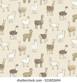 lama vector pattern