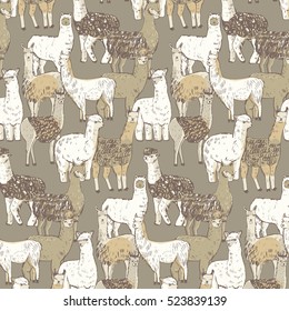 lama vector pattern