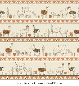 lama vector pattern