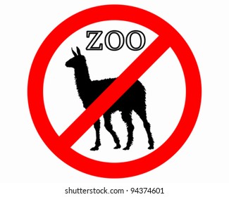 Lama in zoo prohibited