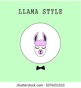 Lamas for cards, business cards, invitations, tags. Tourism in Peru