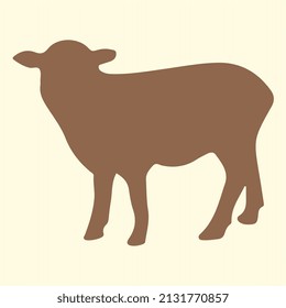  lamb animal silhouette vector art