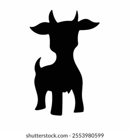 lamb black silhouette vector file printable isolated on white background