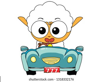 Lamb cartoon vector