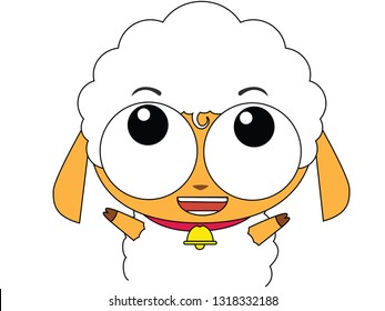 Lamb cartoon vector