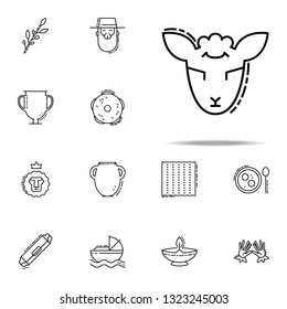 Lamb of God icon. Judaism icons universal set for web and mobile
