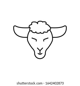 Lamb of God, sheep icon. Simple line, outline vector religion icons for ui and ux, website or mobile application